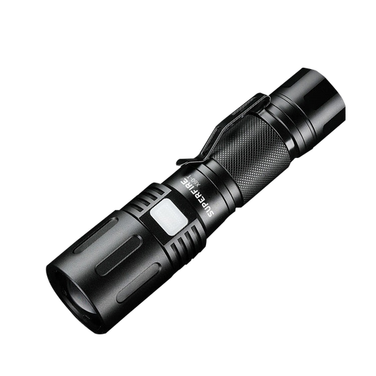 SUPERFIRE X60-T Mini linterna táctica militar Cree LED linterna recargable impermeable Zoomable antorcha para Camping pesca caza