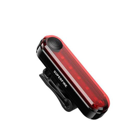 SUPERFIRE BTL01 luz trasera de bicicleta recargable luz trasera brillante de seguridad para ciclismo de bicicleta