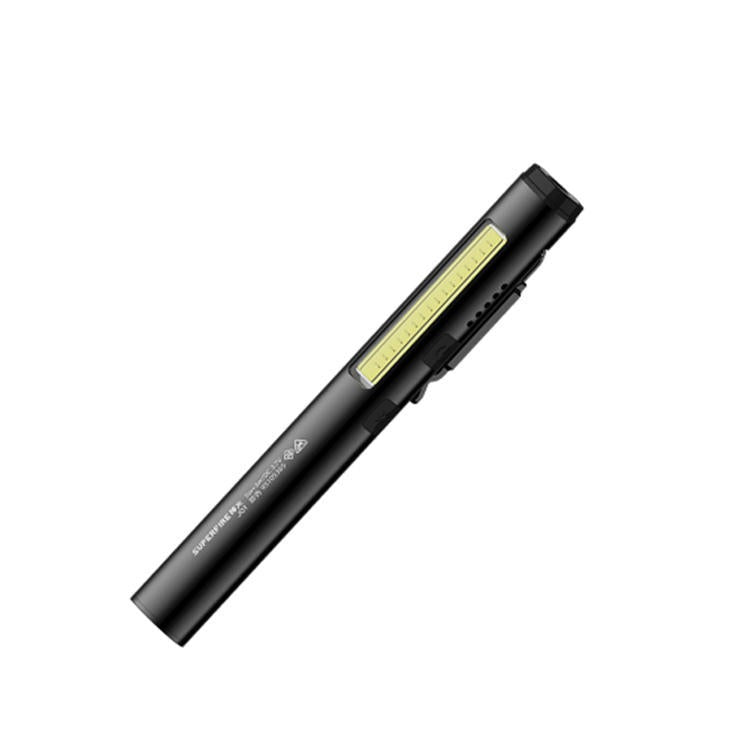 Mini lampe de poche 4 en 1 (UV/LED/COB/ROUGE) Stylo torche avec