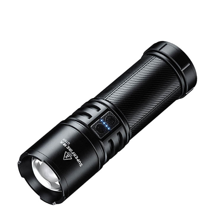 3100 lumens EDC Zoom Flashlight With taillight USB-C Rechargeable Torch Light self defense camping Lanterna | SUPERFIRE GTS9