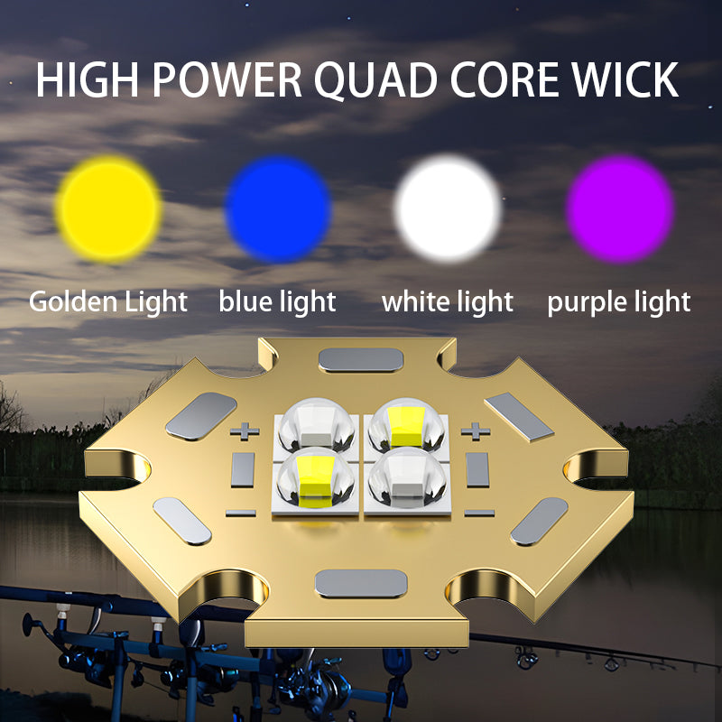HIGH POWER QUAD CORE WICK Golden Light blue light white light purple light