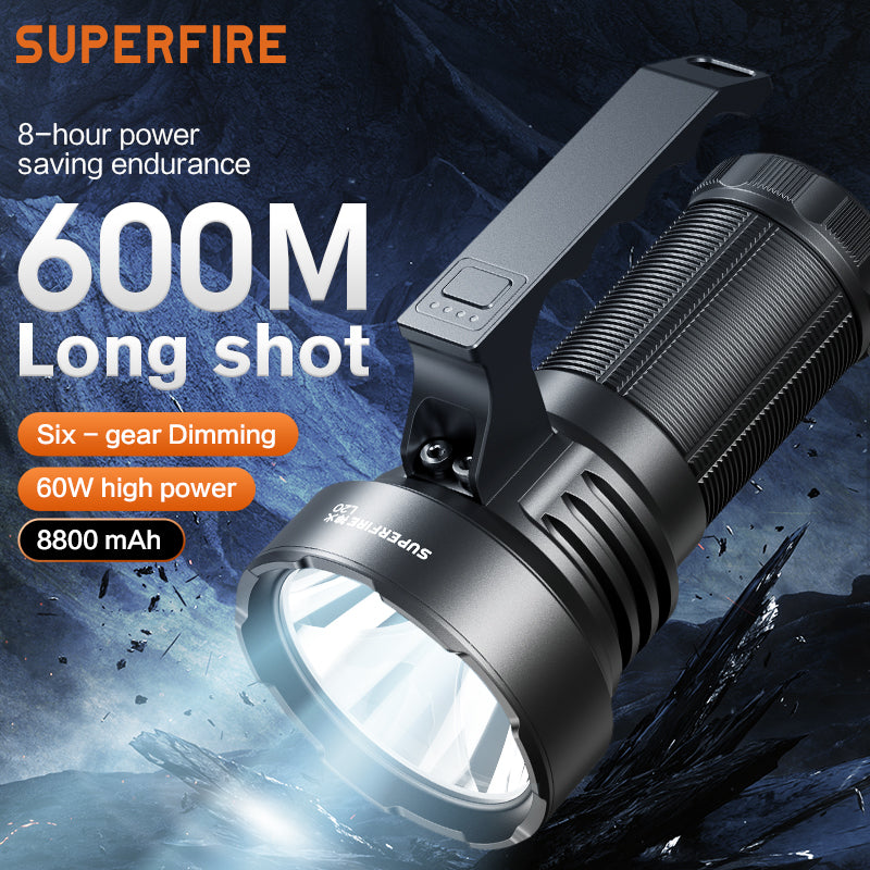 60W Super Bright Handheld Flashlight (Fixed Focus) - Essential
