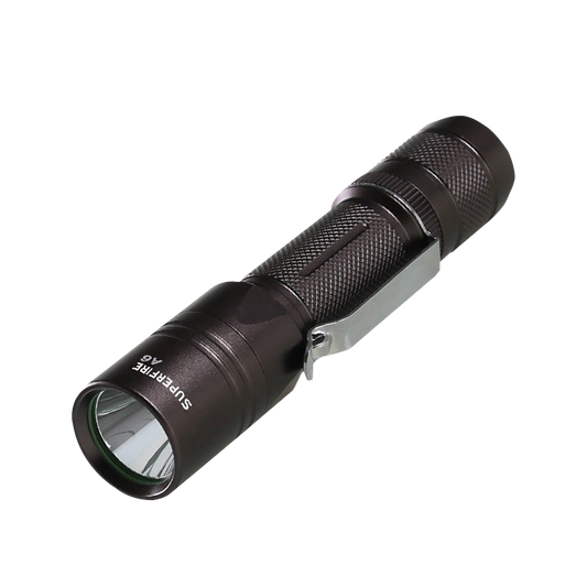 Linterna recargable LED de alta potencia SUPERFIRE A6 con batería 18650
