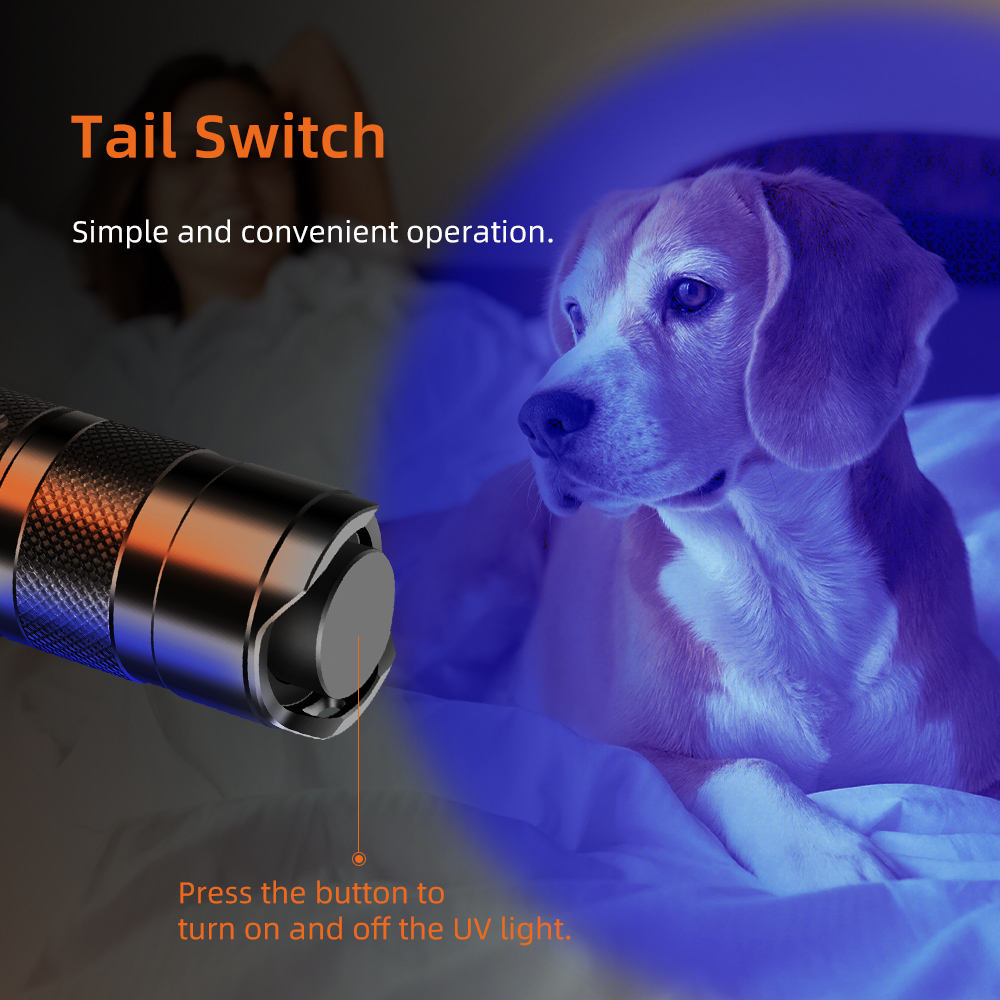 365nm uv flashlight Black Light Inspection Flashlight UV 365 nm Urine Detector LED UV Flashlights | SUPERFIRE Z01