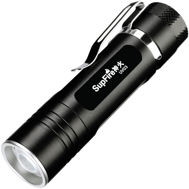 Professional 365NM uv flashlight blacklight UV led torch mini rechargeable for document passport ID cards money detection | SUPERFIRE UV03