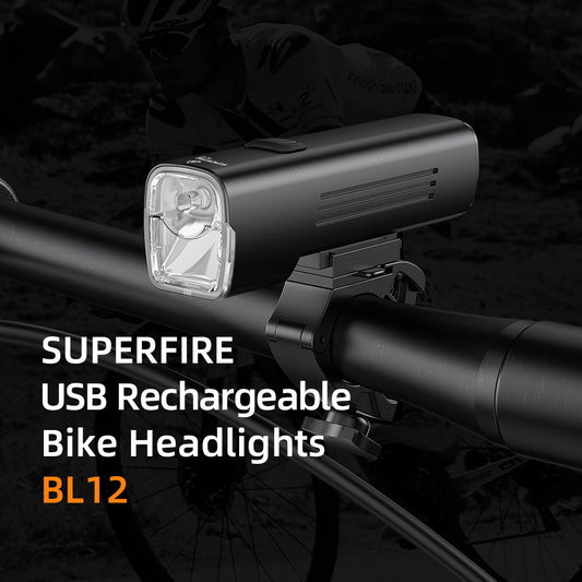 SUPERFIRE USB Rechargeable Bike Headlights