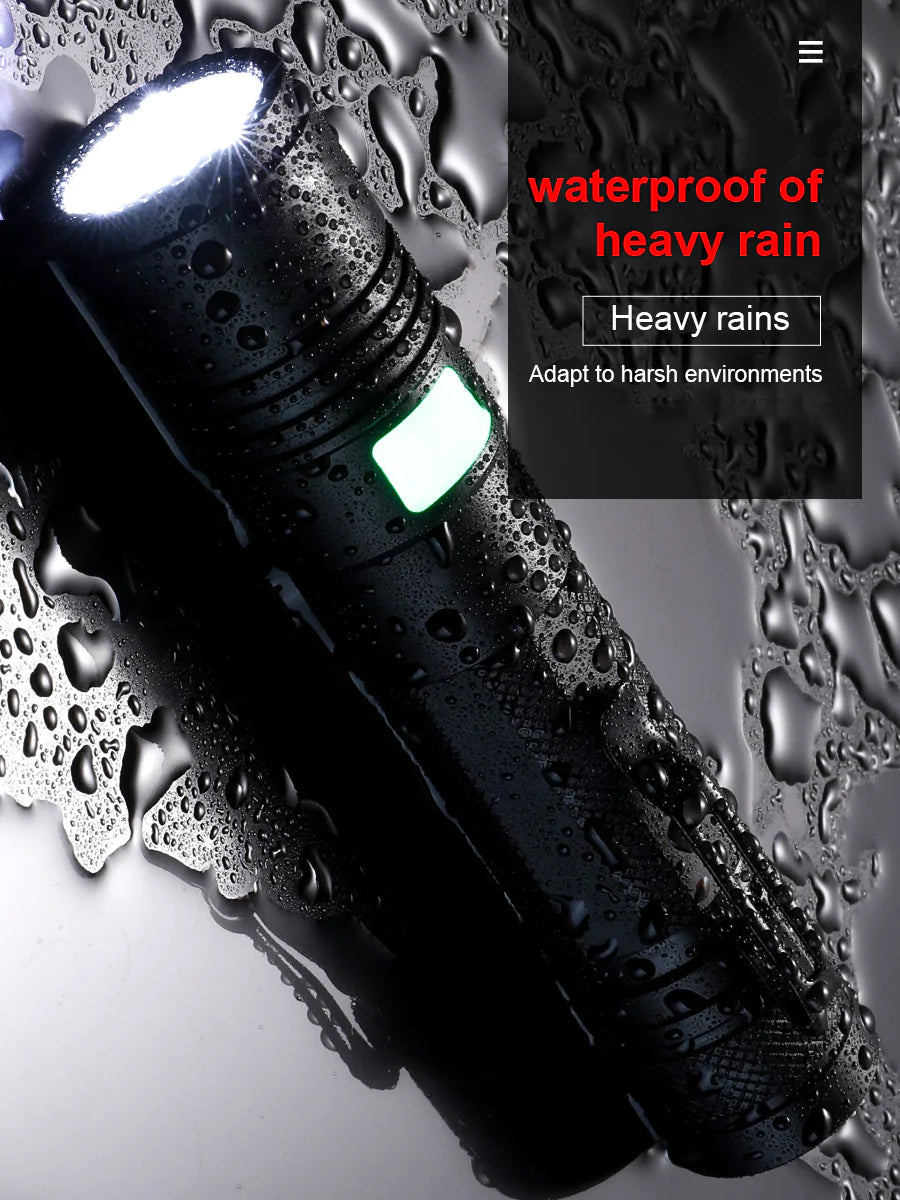 EDC 3W Led Flashlight with 18650 Battery Self Defense Super Bright Flashlight for Outdoor Camping Hiking | SUPERFIRE A5 / A5-L2