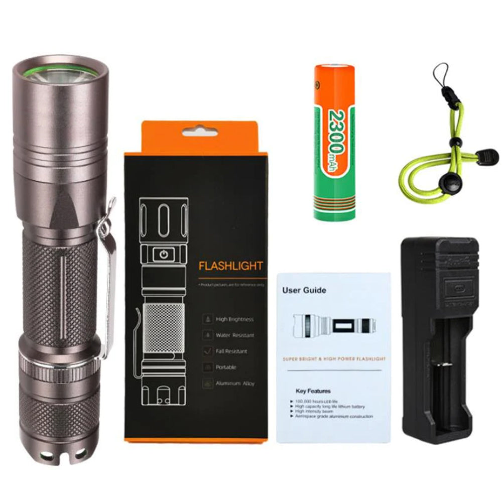anker super bright tactical flashlight rechargeable 18650 battery included by Store Recharge within hours with the included micro USB Cord Anker - Brandclub - Anker