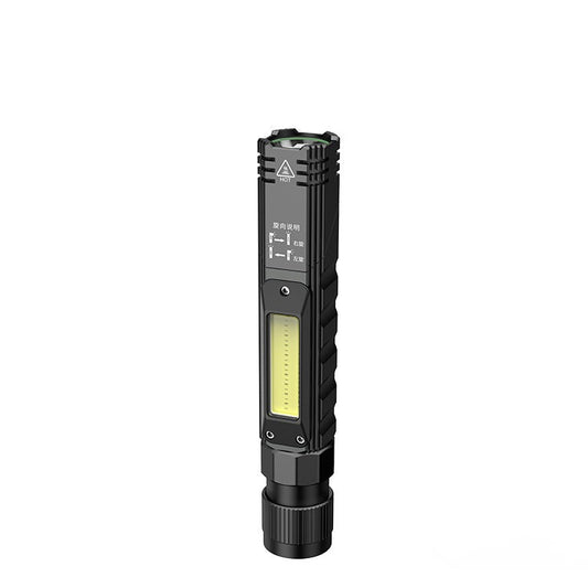 Lampe de poche magnétique multifonctionnelle LED + COB avec chargement rechargeable par USB | SUPER FEU G19