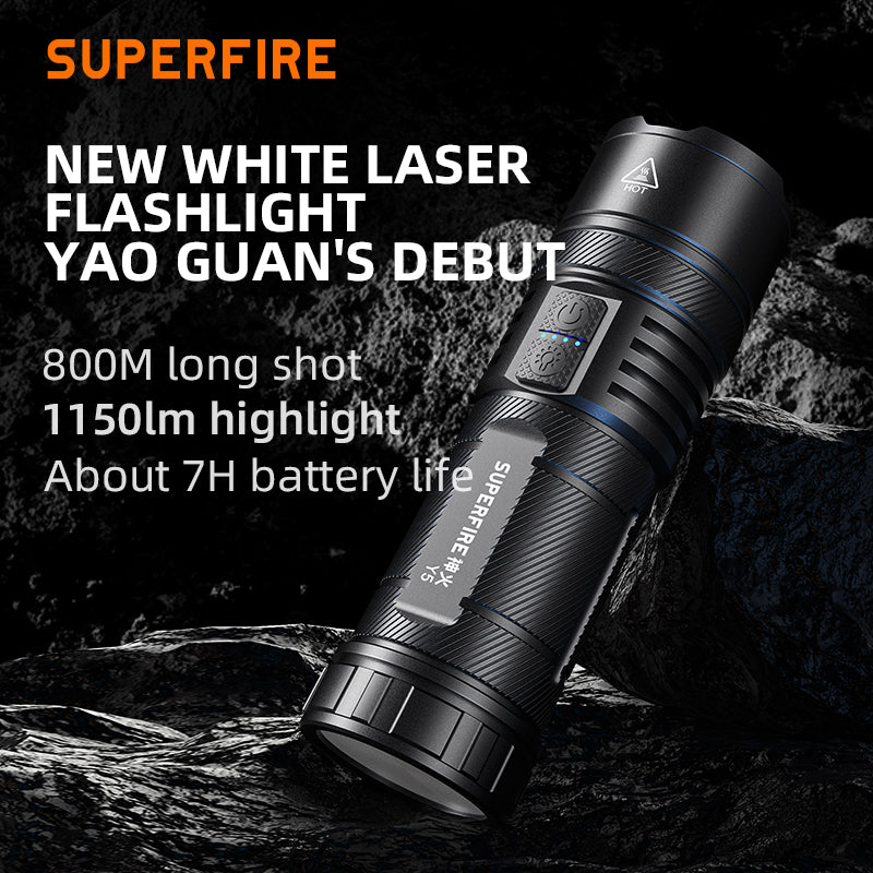 Paweinuo Lampe de poche LED ultra lumineuse 50 000 lumens, batterie rechargeable 12 000 mAh, torche puissante, lanterne tactique zoomable 39 Paweinuo Lampe de poche LED ultra lumineuse 50 000 lumens, batterie rechargeable 12 000 mAh, torche puissante, lanterne tactique zoomable 39