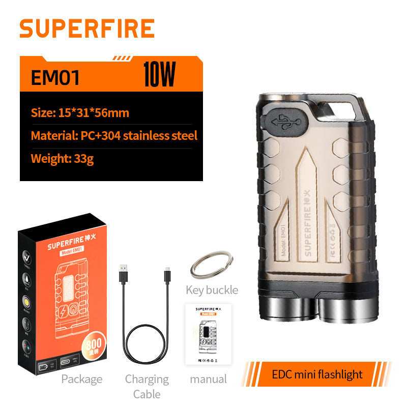SUPERFIRE Mini lampe de poche LED, aste, Zwing M, USB C, le flash le plus  puissant