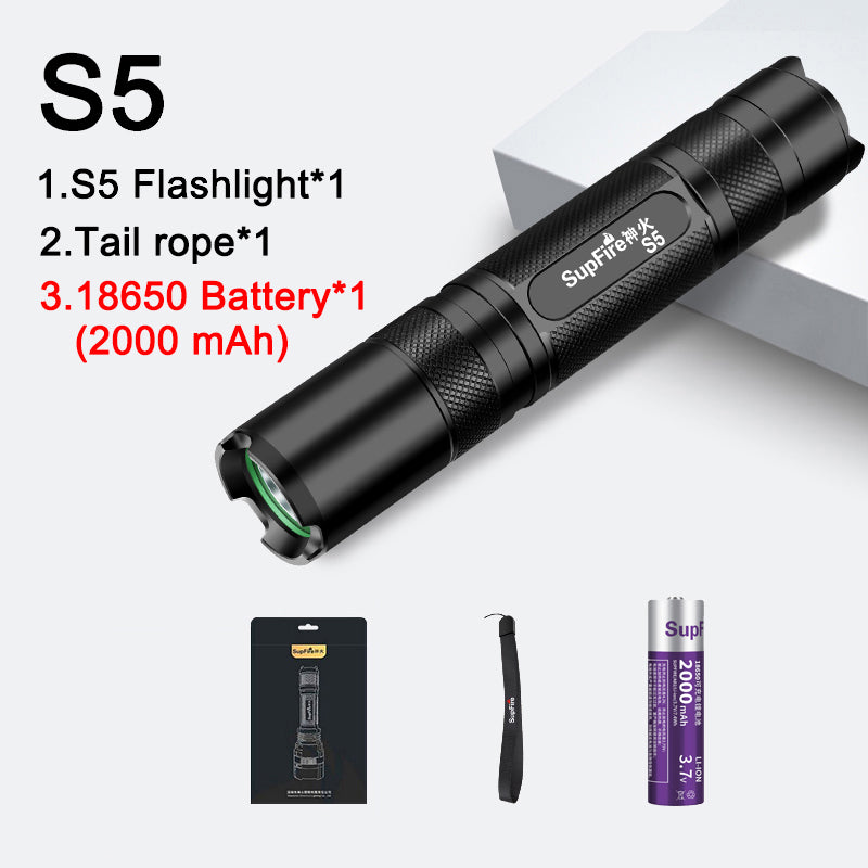EDC Powerful Flashlight Portable Torch Light | SUPERFIRE S5/S5-A